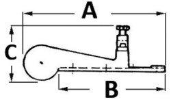 Rolka dziobowa SS 340 mm